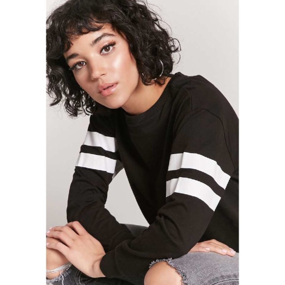 Forever 21 Varsity Stripe Top